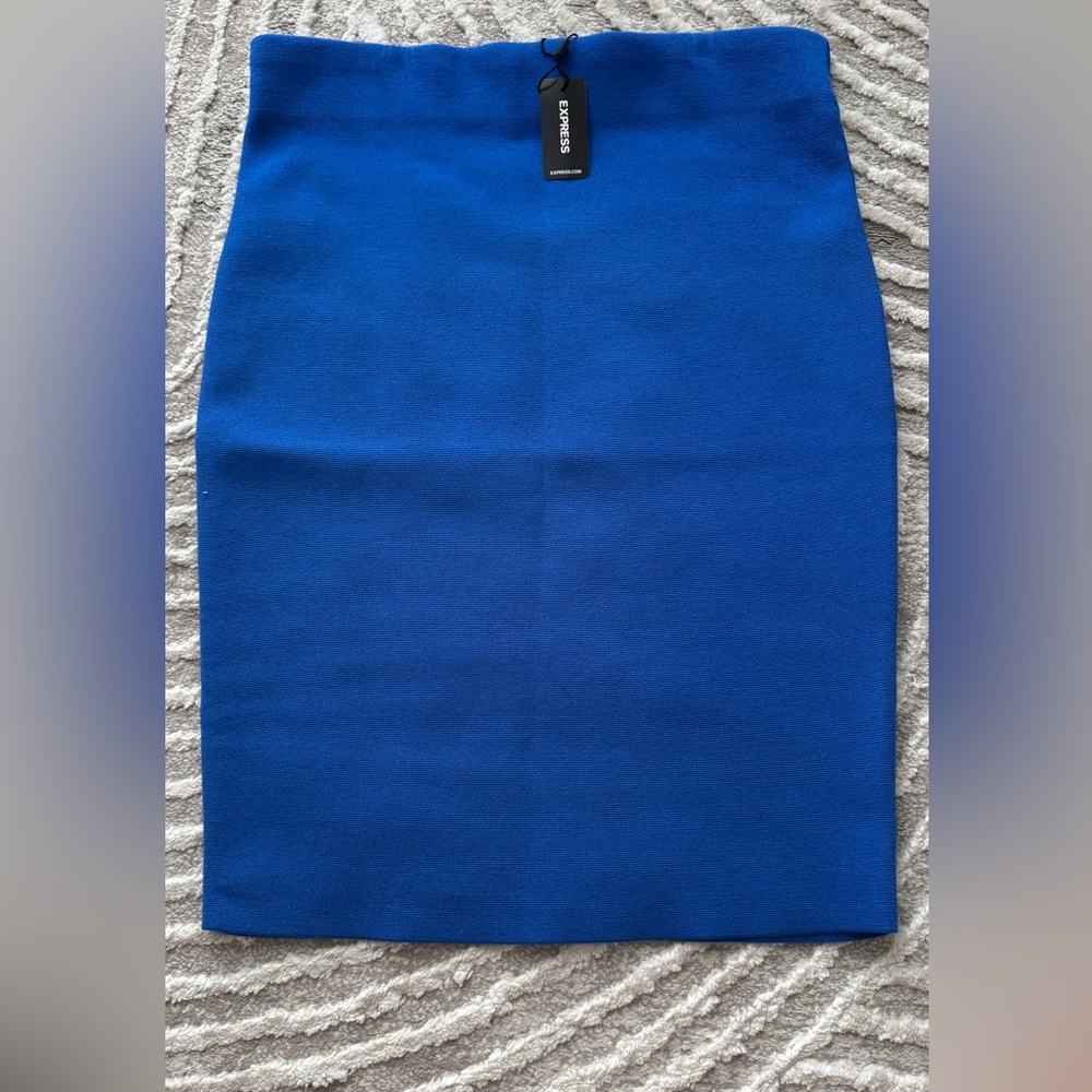 Express cobalt blue pencil skirt